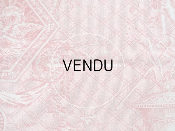 画像16: 1900年代 アンティーク 天使＆鳥＆スフィンクス　 コットン製ファブリック   (16)