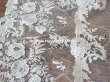 画像14: アンティーク  ウェディングヴェール  約210×194cm アプリカシオン・ブリュッセル (ニードルレース & ボビンレース)　 (14)