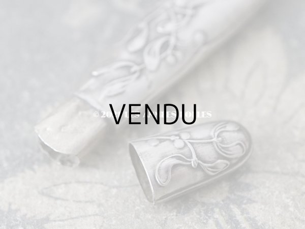 画像8: 1900年代 アンティーク シルバー製 ヤドリギの裁縫道具セット  (8)