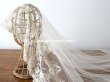 画像4: アンティーク  ウェディングヴェール  約210×194cm アプリカシオン・ブリュッセル (ニードルレース & ボビンレース)　 (4)