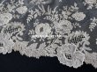 画像19: アンティーク  ウェディングヴェール  約210×194cm アプリカシオン・ブリュッセル (ニードルレース & ボビンレース)　 (19)