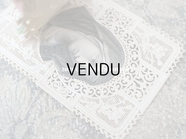 画像6: 19世紀末 アンティーク立体 カニヴェ 薔薇＆鈴蘭＆勿忘草のブーケ (6)