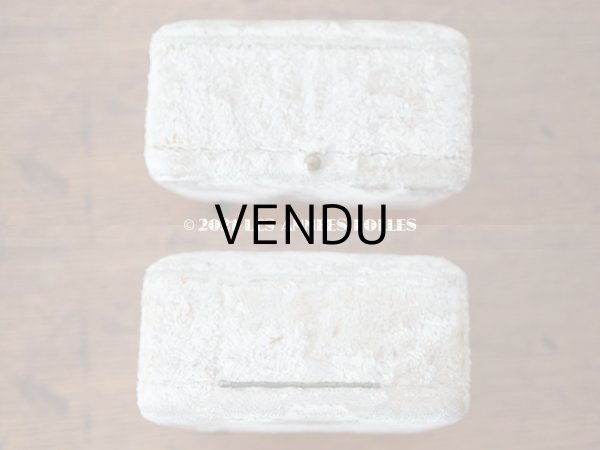 画像9: １９世紀末 アンティーク ジュエリーボックス ブローチ＆ピアス用　ベルベット ＆ シルクサテン   (9)