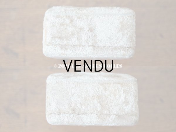 画像10: １９世紀末 アンティーク ジュエリーボックス ブローチ＆ピアス用　ベルベット ＆ シルクサテン   (10)