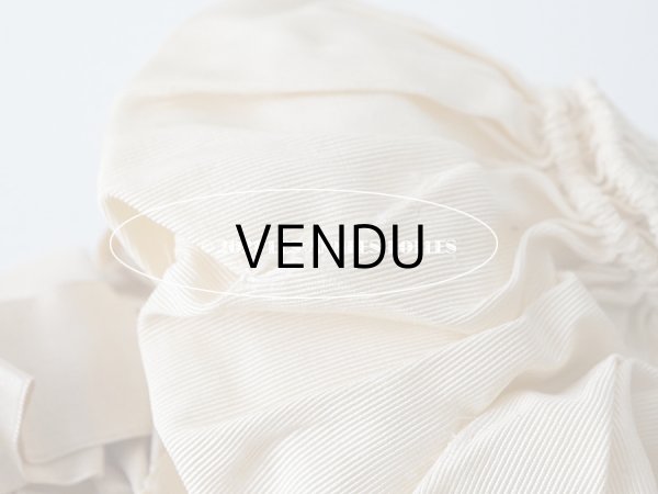 画像9: アンティーク シルク製 小さな女の子用 帽子 アイボリー色 ピンクベージュのリボン＆レース (9)