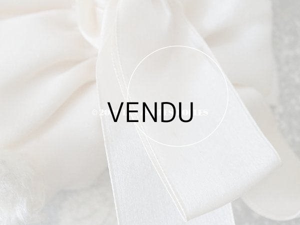 画像8: 1920年代 アンティーク 初聖体のオモニエール シルク製タッセル付き クリーム色 (8)