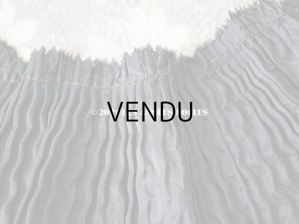 画像5: 1900年代 アンティーク  幅広 シルク製 プリーツ生地  0.7m(1.3m）  16.3cm幅 (5)