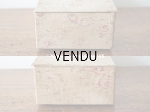 画像7: 【11周年セール対象外】 1900年代 アンティーク 薄紫色のリボン & 薔薇のガーランド  カルトナージュボックス　グローブ入れ チェストの引き出し　GANTS (7)