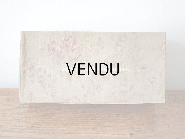 画像5: 【11周年セール対象外】 1900年代 アンティーク 薄紫色のリボン & 薔薇のガーランド  カルトナージュボックス　ハンカチ入れ チェストの引き出し　MOUCHOIR (5)