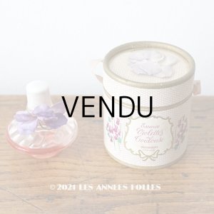 画像: 【11周年セール対象外】 アンティーク 菫の小さなパフュームボックス＆ボトル  ESSENCE VIOLETTES DE TOULOUSE - BERDOUES FRANCE -