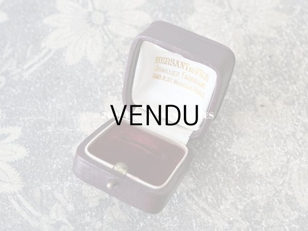 画像6: 【11周年セール対象外】　1900年代 アンティーク 本革製 ジュエリーボックス リングボックス ボルドー (6)