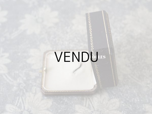 画像10: 【11周年セール対象外】　1900年代 アンティーク 金彩入り ジュエリーボックス ブローチ用 ダークブラウン (10)