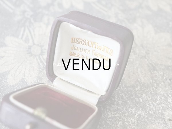 画像9: 【11周年セール対象外】　1900年代 アンティーク 本革製 ジュエリーボックス リングボックス ボルドー (9)