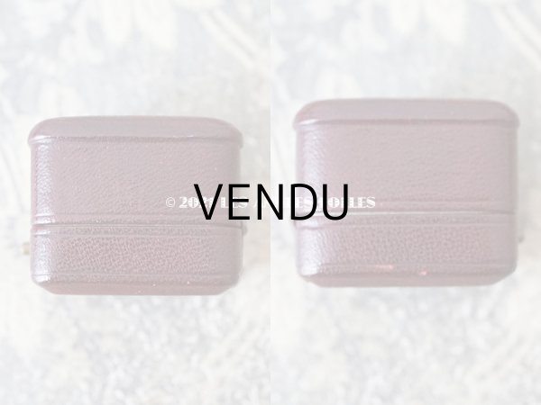 画像4: 【11周年セール対象外】　1900年代 アンティーク 本革製 ジュエリーボックス リングボックス ボルドー (4)