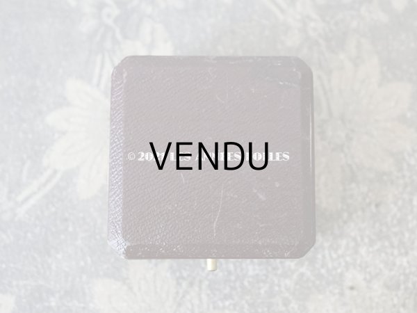 画像4: 【11周年セール対象外】　1900年代 アンティーク 金彩入り ジュエリーボックス ブローチ用 ダークブラウン (4)