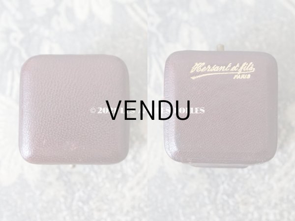 画像3: 【11周年セール対象外】　1900年代 アンティーク 本革製 ジュエリーボックス リングボックス ボルドー (3)