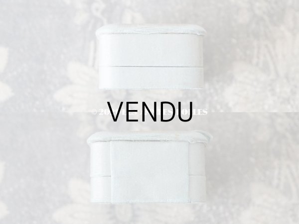 画像3: 【11周年セール対象外】　1900年代 アンティーク シルクサテン ジュエリーボックス パウダーブルー (3)