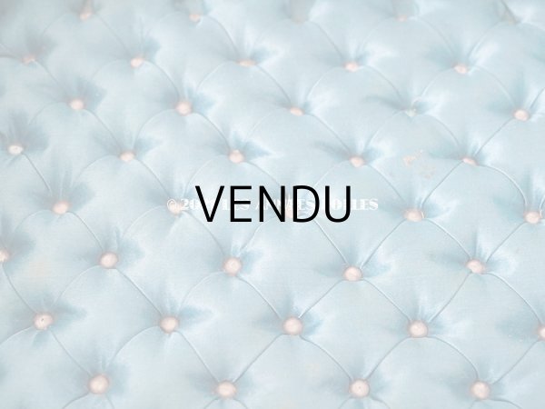 画像4: 【11周年セール対象外】 19世紀末 アンティーク ブルーのベルベットの裁縫箱  (4)