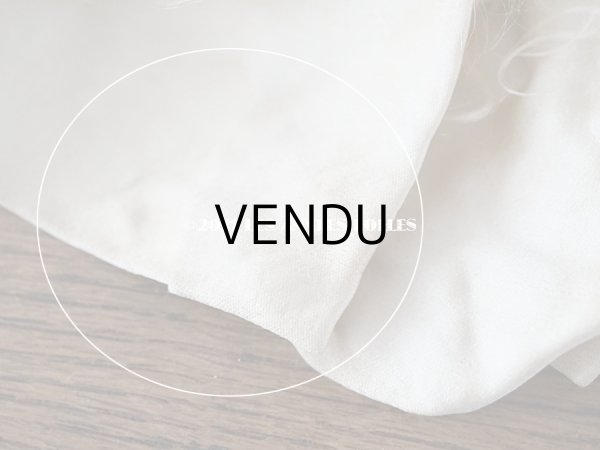 画像13: 【11周年セール対象外】 アンティーク  ベビー用 ベッドカバー オフホワイトのファー & ピンクベージュ  73.5×59.5cm (13)