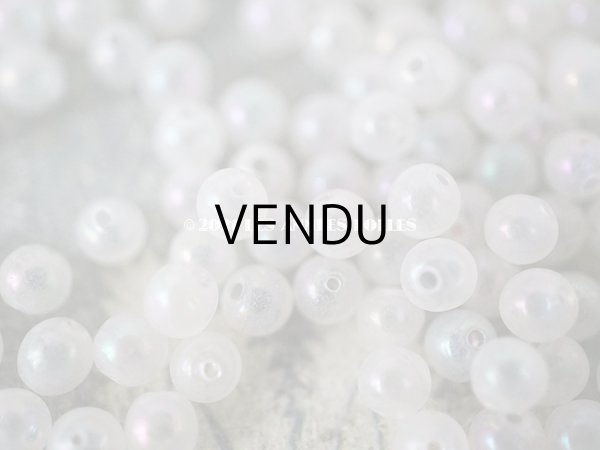 画像5: アンティーク 吹きガラス製 ビーズ オーロラ加工 極小 3.5mm スフレビーズ 30g (5)