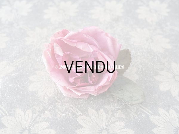 画像3: 【11周年セール対象外】 アンティーク ピンクの薔薇の布花 コサージュ クオーター・ロゼット咲き (3)