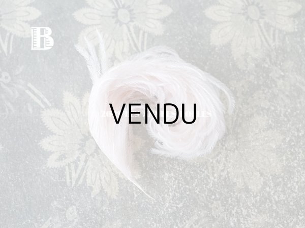 画像5: 【11周年セール対象外】 アンティーク とても小さなフェザー パウダーピンク 羽飾り  (5)