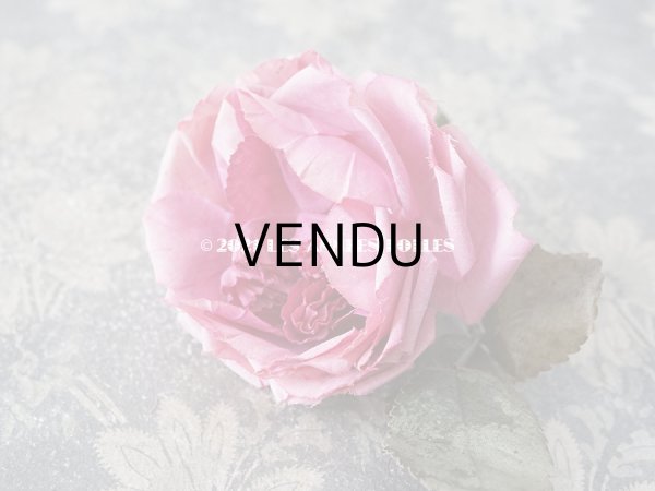 画像6: 【11周年セール対象外】 アンティーク ピンクの薔薇の布花 コサージュ クオーター・ロゼット咲き (6)