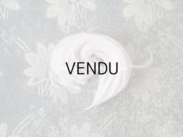 画像6: 【11周年セール対象外】 アンティーク とても小さなフェザー パウダーピンク 羽飾り  (6)