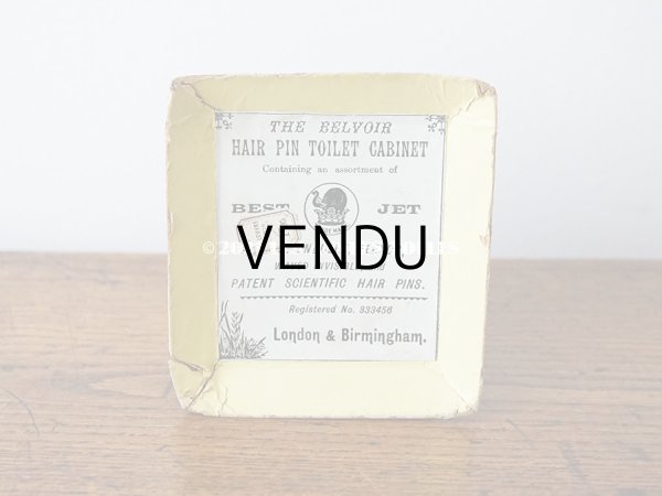 画像8: 【11周年セール対象外】 アンティーク 薄紫の花模様 エパングルケース ベルベットのピンクッション＆ 3段の引き出し (8)