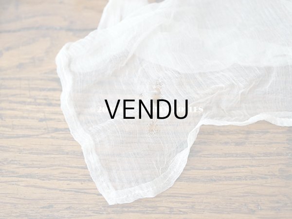 画像15: 【11周年セール対象外】 アンティーク ドール用 シルクオーガンジーのリボン付 フリル＆レースのボネ (15)