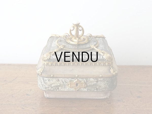 画像4: 【11周年セール対象外】 19世紀 アンティーク ナポレオン3世時代 お菓子箱 ハンドル付き チョコレートボックス 木箱  (4)