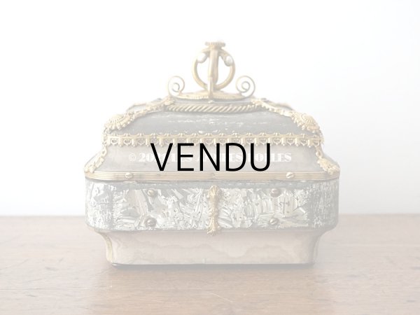 画像8: 【11周年セール対象外】 19世紀 アンティーク ナポレオン3世時代 お菓子箱 ハンドル付き チョコレートボックス 木箱  (8)