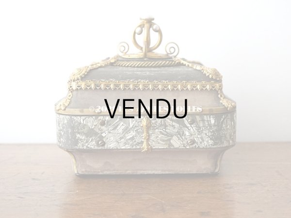 画像9: 【11周年セール対象外】 19世紀 アンティーク ナポレオン3世時代 お菓子箱 ハンドル付き チョコレートボックス 木箱  (9)