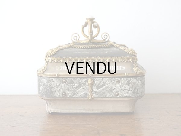 画像10: 【11周年セール対象外】 19世紀 アンティーク ナポレオン3世時代 お菓子箱 ハンドル付き チョコレートボックス 木箱  (10)