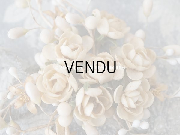 画像8: 【11周年セール対象外】 アンティーク 薔薇のワックスフラワーのブーケ ブートニア (8)