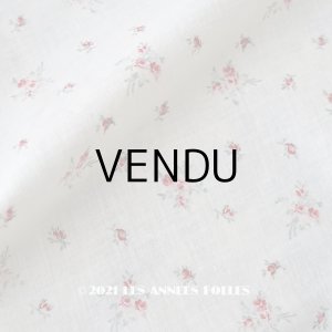 画像: 【11周年セール対象外】 アンティーク  薔薇模様 コットン製ファブリック 115×31cm