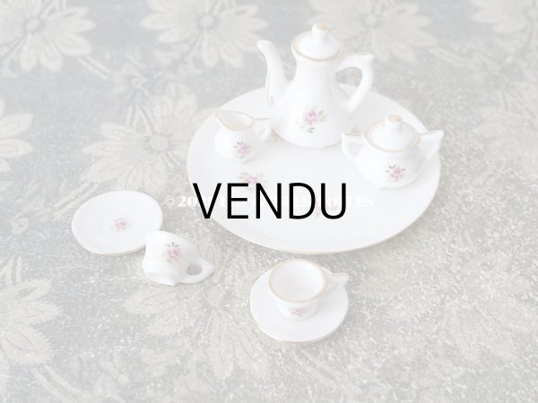 画像3: アンティーク ドール用 薔薇のティーセット  (3)