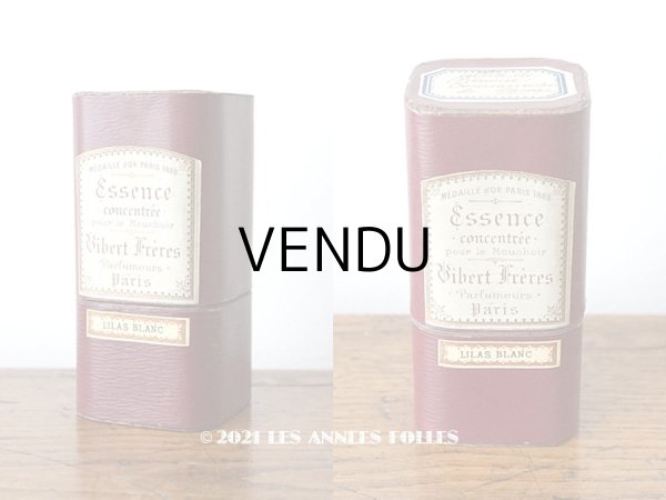 画像2: アンティーク パフュームボックス ESSENCE CONCENTREE POUR KE MOUCHOIR LILAS BLANC - VIBERT FRERES PARIS  - (2)