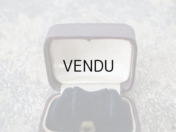 画像5: 19世紀末 アンティーク 本革製 ジュエリーボックス  金彩入り ピアス用 (5)