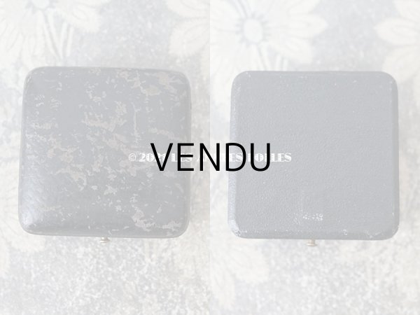 画像6: 19世紀末 アンティーク 本革製 ジュエリーボックス ブラック (6)