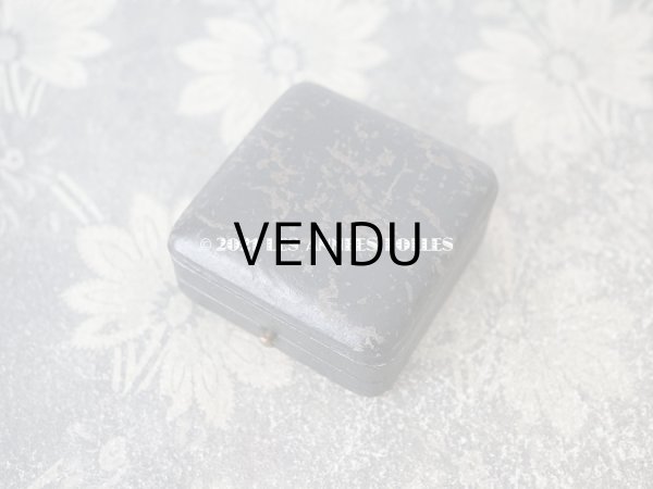 画像5: 19世紀末 アンティーク 本革製 ジュエリーボックス ブラック (5)