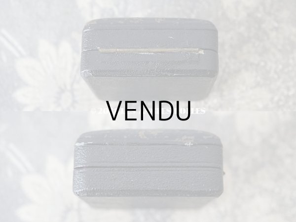 画像8: 19世紀末 アンティーク 本革製 ジュエリーボックス ブラック (8)