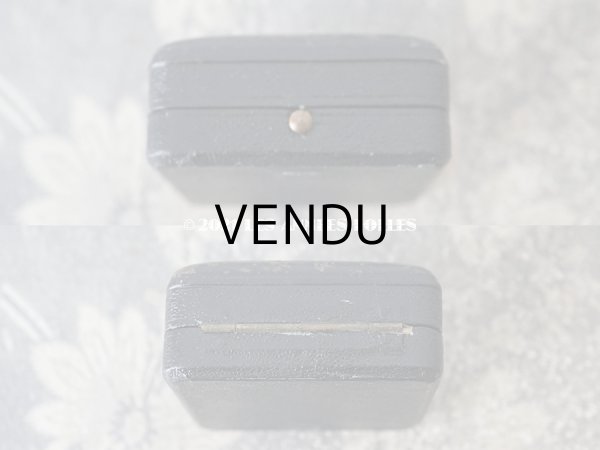 画像7: 19世紀末 アンティーク 本革製 ジュエリーボックス ブラック (7)