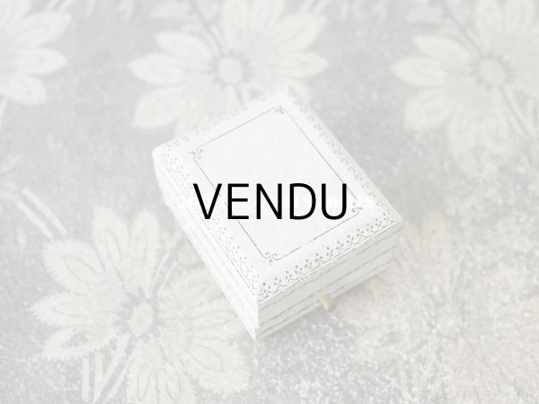 画像4: 1900年代 アンティーク  ジュエリーボックス  金彩入り オフホワイト (4)