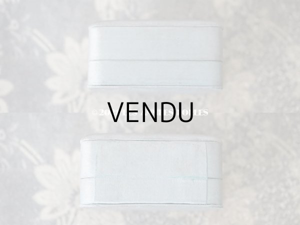 画像5: アンティーク ジュエリーボックス  シルクサテン パウダーブルー (5)