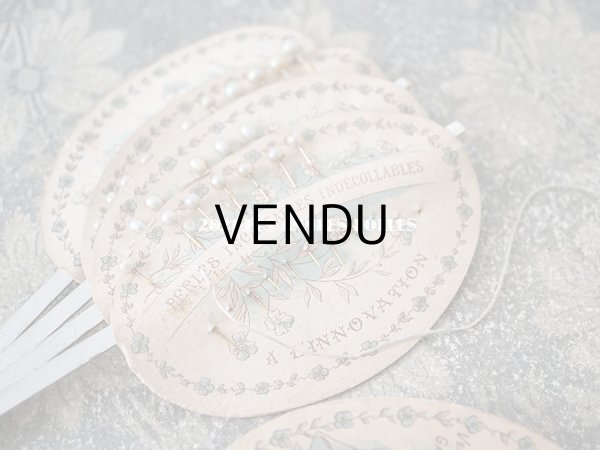 画像5: 1900年代 アンティーク エパングルシート PERLES A L'INNOVATION (5)