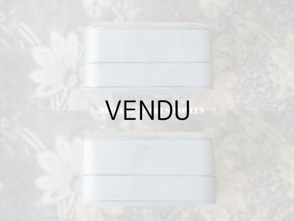 画像6: アンティーク ジュエリーボックス  シルクサテン パウダーブルー (6)