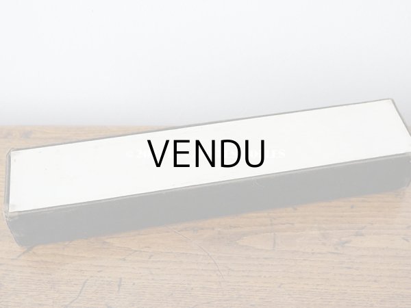 画像7: 1900年代 アンティーク 王冠付き フェザーのファン 箱付き　黒のシャンティーレース (7)