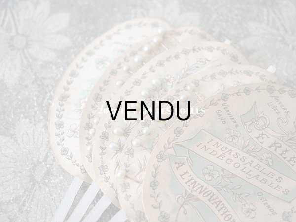 画像4: 1900年代 アンティーク エパングルシート PERLES A L'INNOVATION (4)