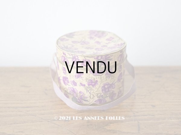 画像1: アンティーク 菫の砂糖菓子の紙箱 VIOLETTES DE TOULOUSE (1)